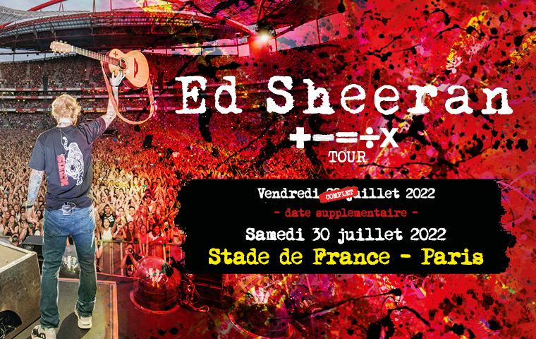 Ed sheeran - The mathematica tour - stade de france - 2022