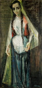 Jansem (1920-2013) - la soeur du marié - 1953 - huile sur toile