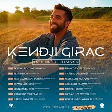 Kendji Girac - tournée festivals 2023 -