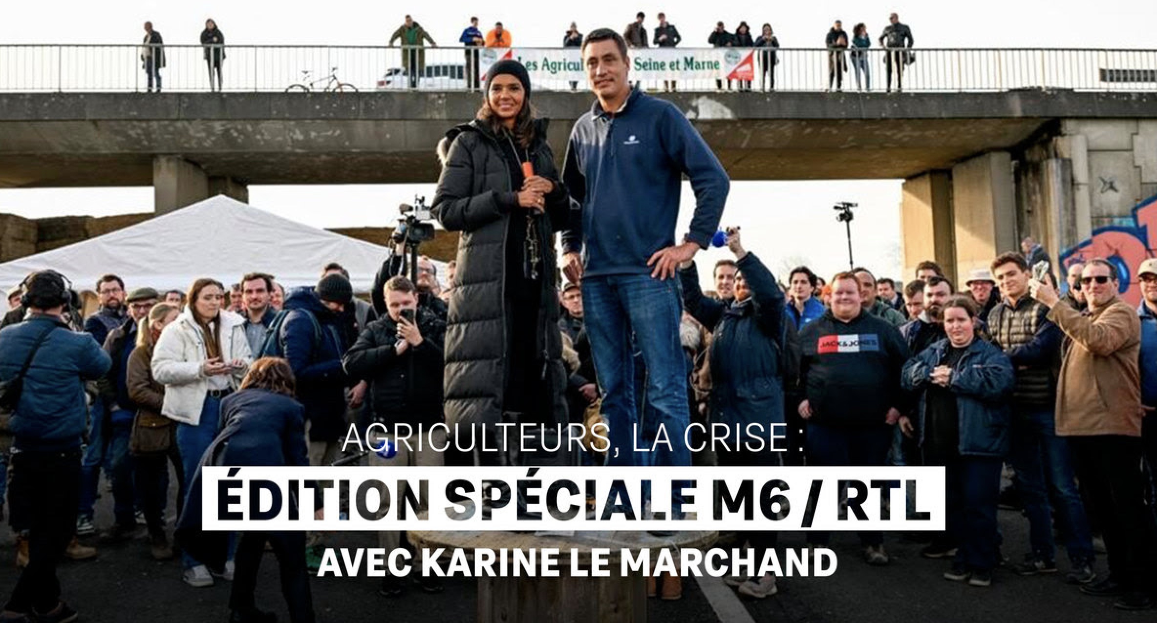 Agriculteurs la crise - M6 - Karine Le Marchand -