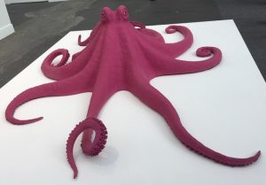 FIAC 2018 - Art Contemporain - Paris - Artistes - Paintings - Peinture - Octopus - Carsten Holler - Galerie Massimodecarlo - Rose - Pink - Fun - Milan - Sculpture - Moderne - SYMA News - SYMA Mobile - Florence Yeremian