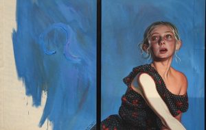 FIAC 2018 - Art Contemporain - Paris - Artistes - Paintings - Sculpture - Moderne - grand Palais - SYMA News - SYMA Mobile - Florence Yeremian - Kati Heck - Allemagne - Germany - Deutschland - Galerie Tim van Laere - Dusseldorf - Diptyque - Fille - Fraue - peur - Fear 