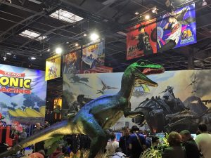 Paris Games Week salon PS4 Xbox One gamer dinosaure koch media