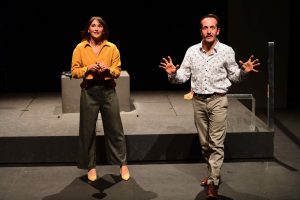 Schrodinger - The?a?tre - Artistic Theatre - Science - Eric Chantelauze - Samuel Sene? - Raphael Bancou - Syma News - Syma Mobile - Florence Yeremian-