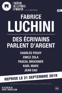 Luchini - fabrice luchini - theatre - comedien - génie - talent - porte saint martin - paris