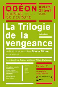 La Trilogie de la vengeance - Théâtre - Odéon - Théâtre de l'Europe - Florence Yeremian - SYMA News - Simon Stone - Ford - Shakespeare - Middleton - Bruni Tedeschi - Eric Caravaca - Servane Ducorps - Adèle Exarchopoulos - Eye Haidara - Pauline Lorillard - Nathalie Richard - Alison Valence - Féminisme - Tragédie - Drame - Ateliers Berthier - Paris - Viol - Mort - Inceste - Cruauté - Antonin Artaud