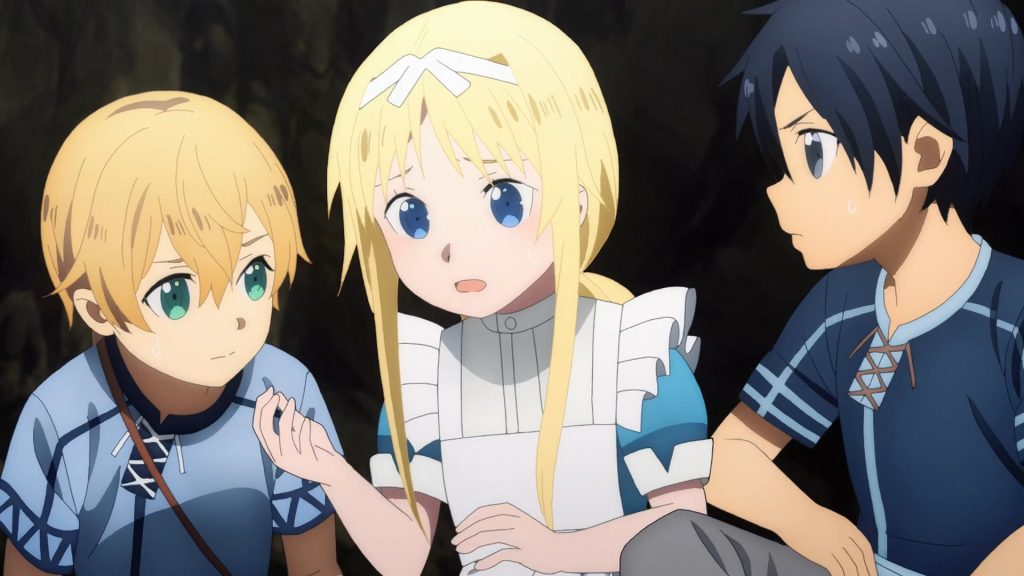 Sword Art Online Alicization anime manga wakanim kirito eugeo Alice réalité virtuelle VR light novel Reki Kawahara Underworld