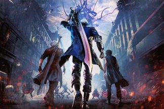 Devil May Cry 5 Capcom jeu vidéo action Dante Nero V Sparda Science-Fiction Vergil Urizen PS4 XboxOne Sony Microsoft