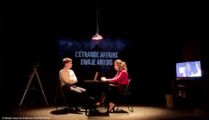 L'étrange affaire Émilie Artois - drame - crime - meurtre - thriller- psychopathe - psychologie - spectacle - theatre - theatre de la contrescarpe - contrescarpe - paris - sortir - syma news - florence yeremian - manipulation - murder - elena el ghaoui - lucas andrieu - emma baudoux - damien dufour