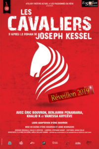 Les cavaliers - Joseph Kessel - Syma news - florence yeremian - theatre - Essaion Théâtre - Spectacle - afghanistan - afghan - Epopée - chevaux - horse - piece - livre - book - Eric Bouvron - Vanessa Kryceve - Benjamin Penamaria - Khalid K - Islam