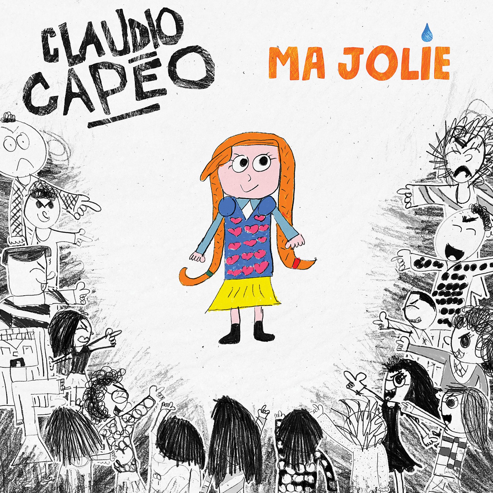 Claudio Capéo - single - pochette - Ma jolie - harcèlement scolaire