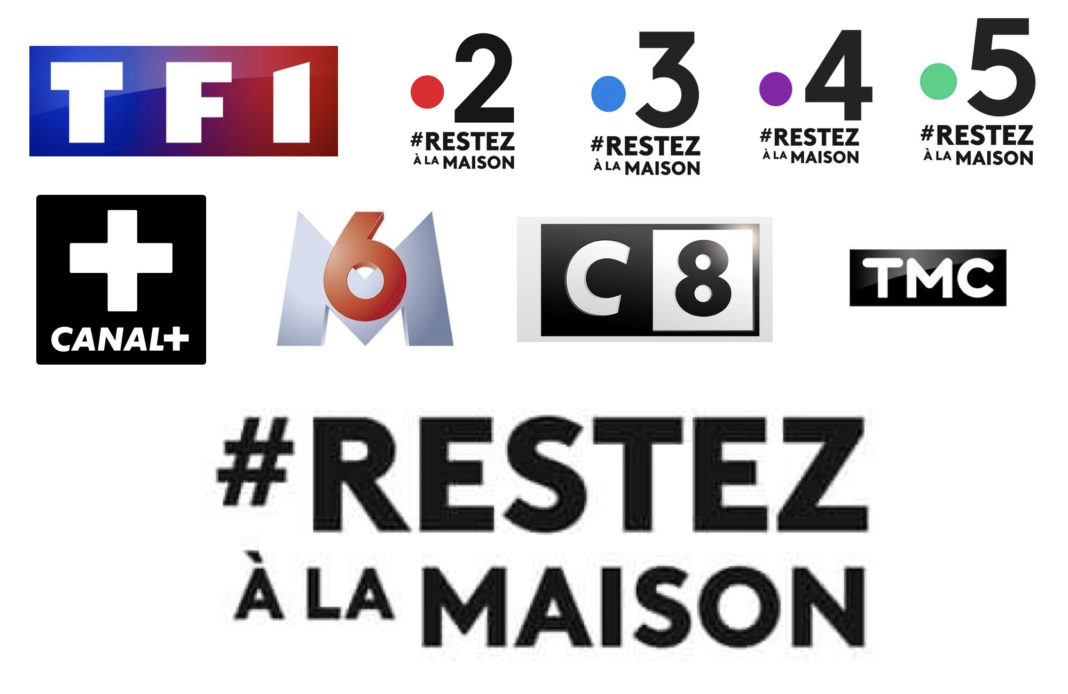 Restez à la maison - chaînes tv - confinement - coronavirus