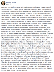 Jean-Laurent Cochet - Cochet - syma news - Symanews - Theatre - Théâtre - Florence Yeremian - Molière - Pièce - drame - comédie - tragédie - mise en scene - metteur en scene - acteur - comédien - professeur - le cours cochet - depardieu - maurice denis - jean marais - guitry - art - culture - deuil - mort - corona virus