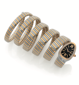 BUVLGARI, Serpenti, Montre bracelet Tubogas 6 rangs en or