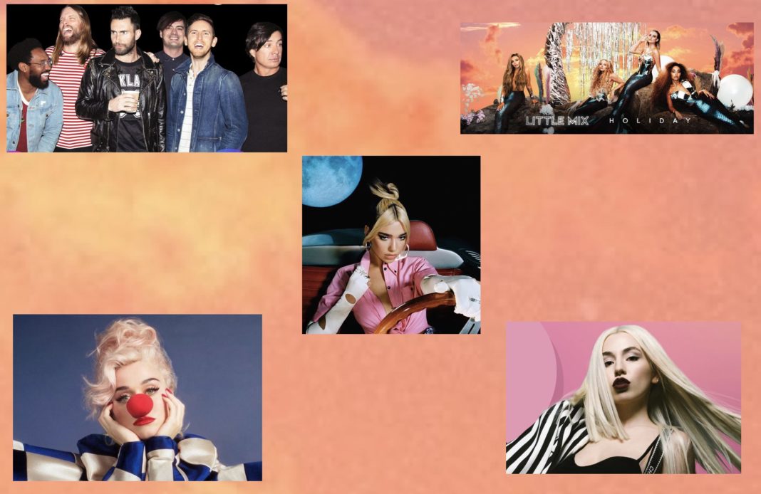 Musique pop - été 2020 - Little Mix - Maroon 5 - Ava Max - Dua Lipa - Katy Perry