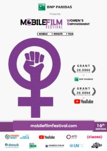 mobile film festival - women's rights - women's empowerment - courts métrages - film - syma news - movie - festival- women - metoo- balance ton porc