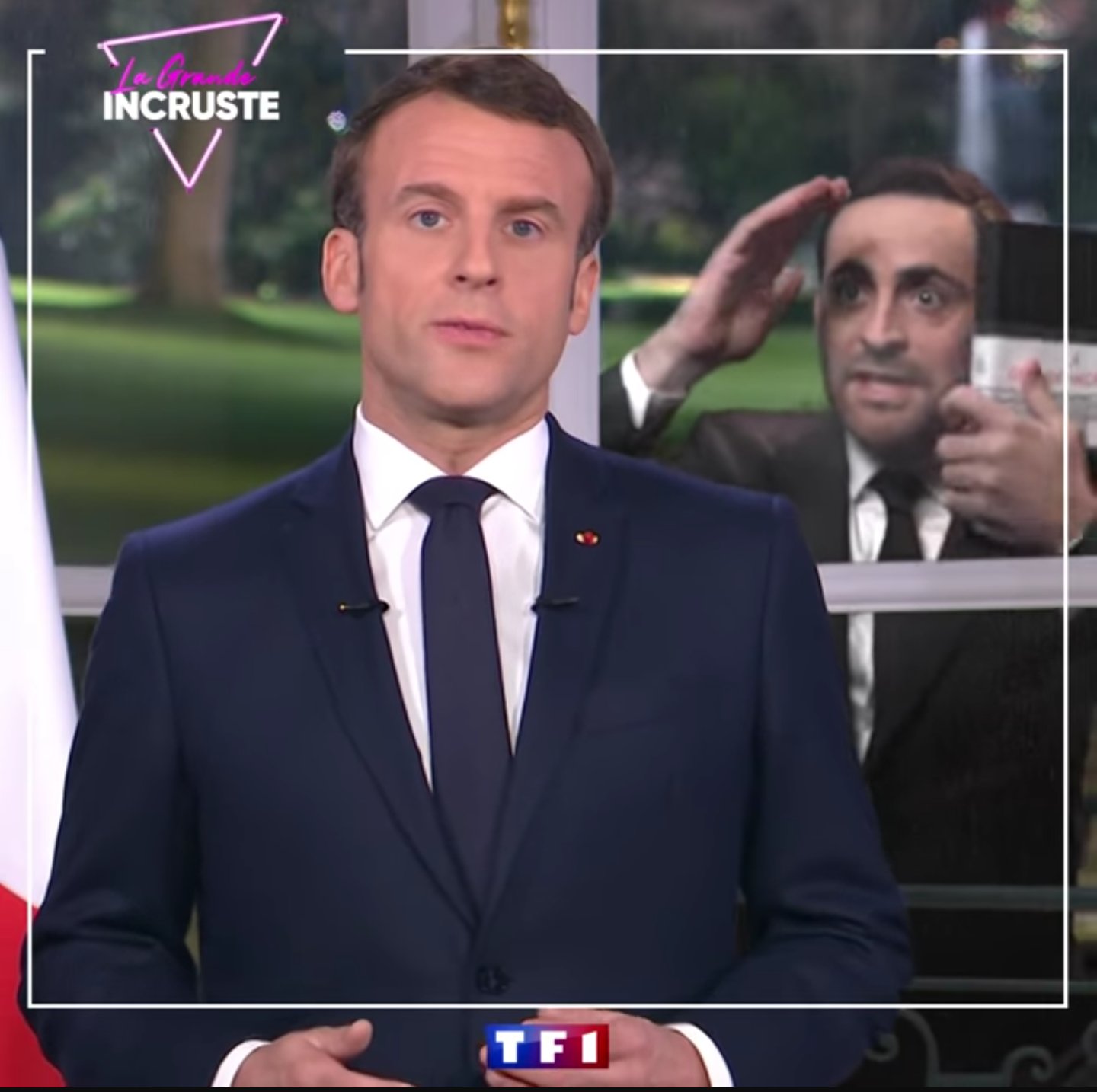 La grande incruste - Camille Combal - TF1 - Emmanuel Macron -