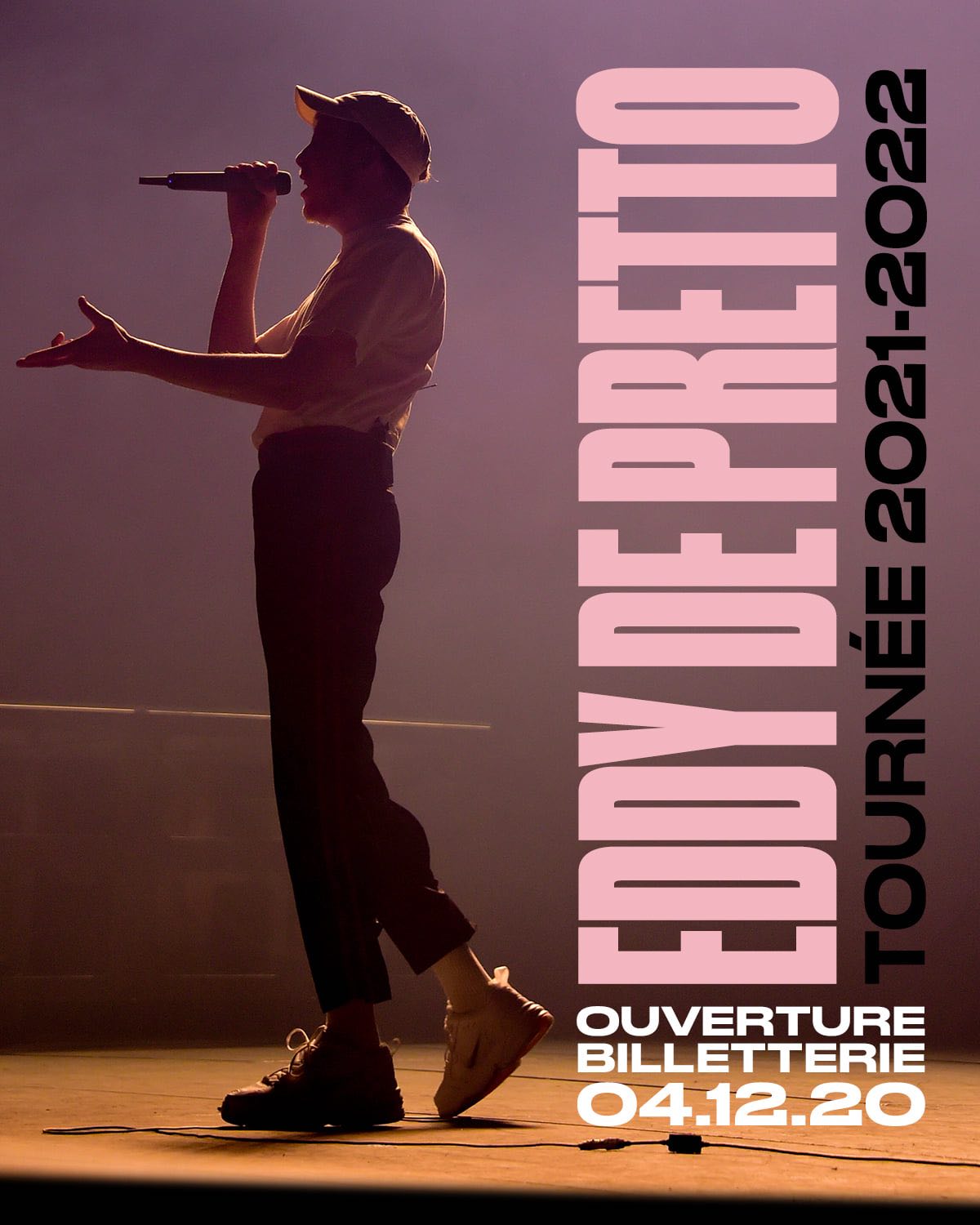 Eddy de Pretto - tournée 2021 - concerts - 