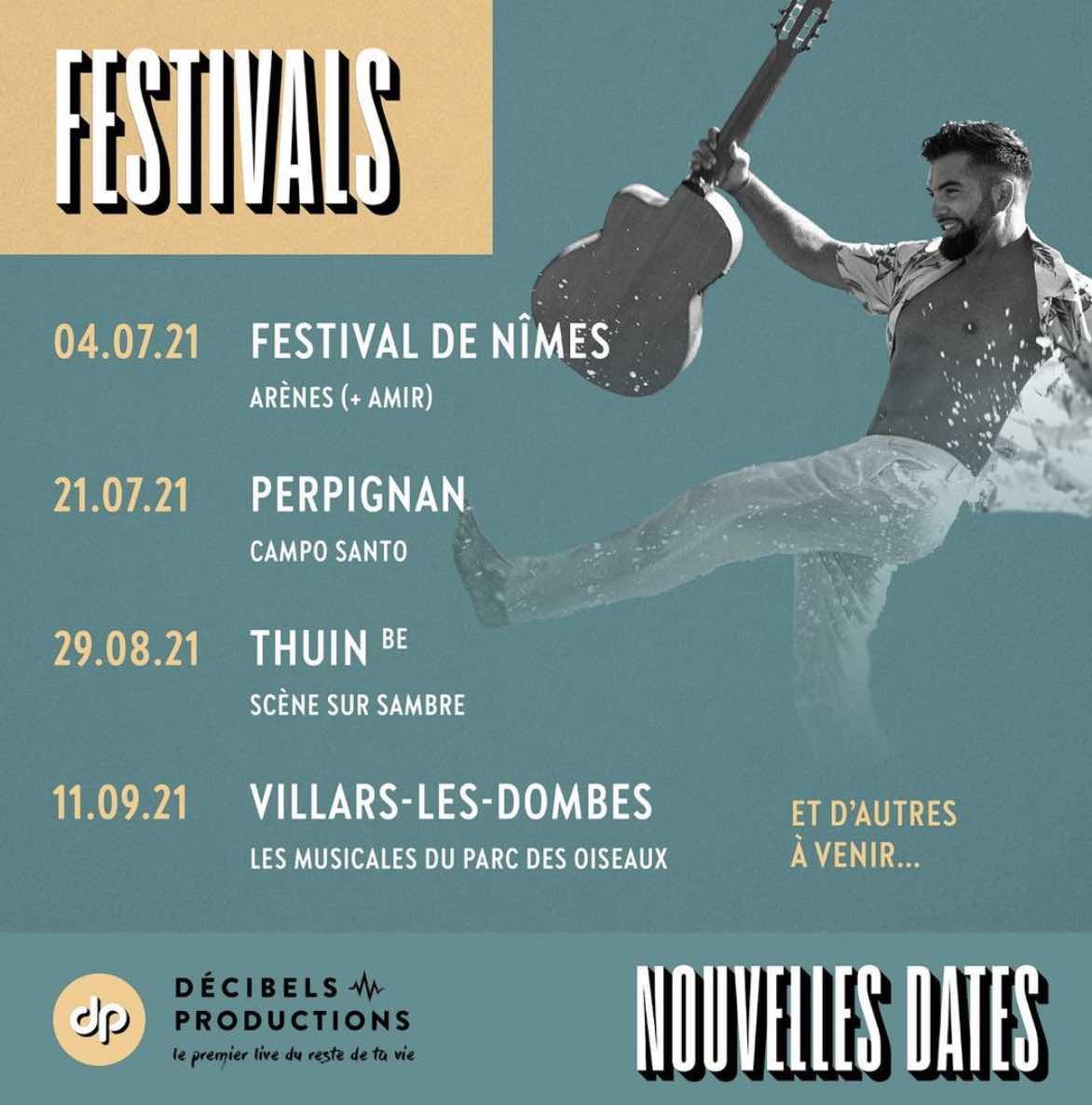 Kendji Girac - Festivals - été 2021 -