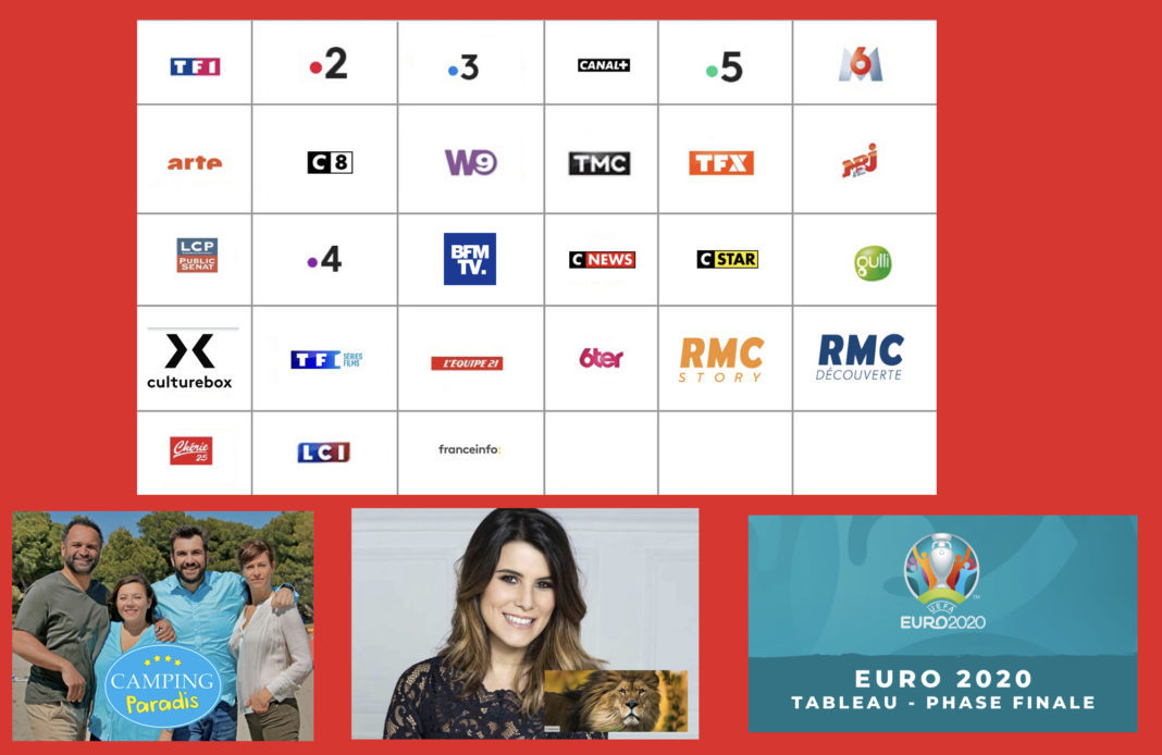 programme tv - juillet 2021 - camping paradis - euro 2020 finale - zoos -