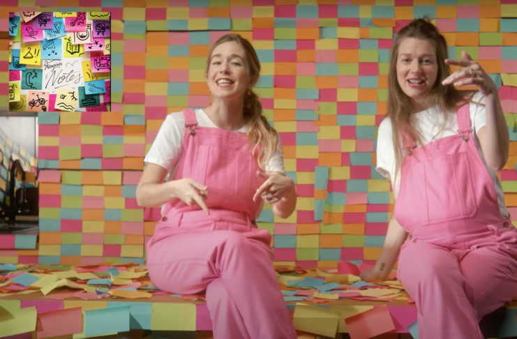 Les Frangines font valser les « Notes » pour leur grand retour Les frangines - notes -