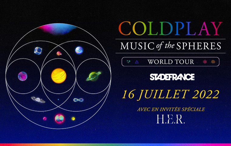 Coldplay - Music of the spheres world tour - stade de france -