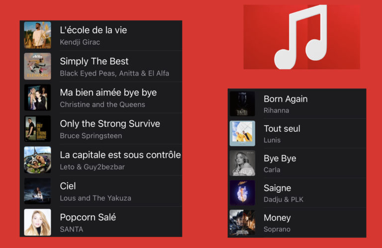 sorties musicales - sélection musicale - Rihanna - Dadju - Redcar - Kendji Girac -