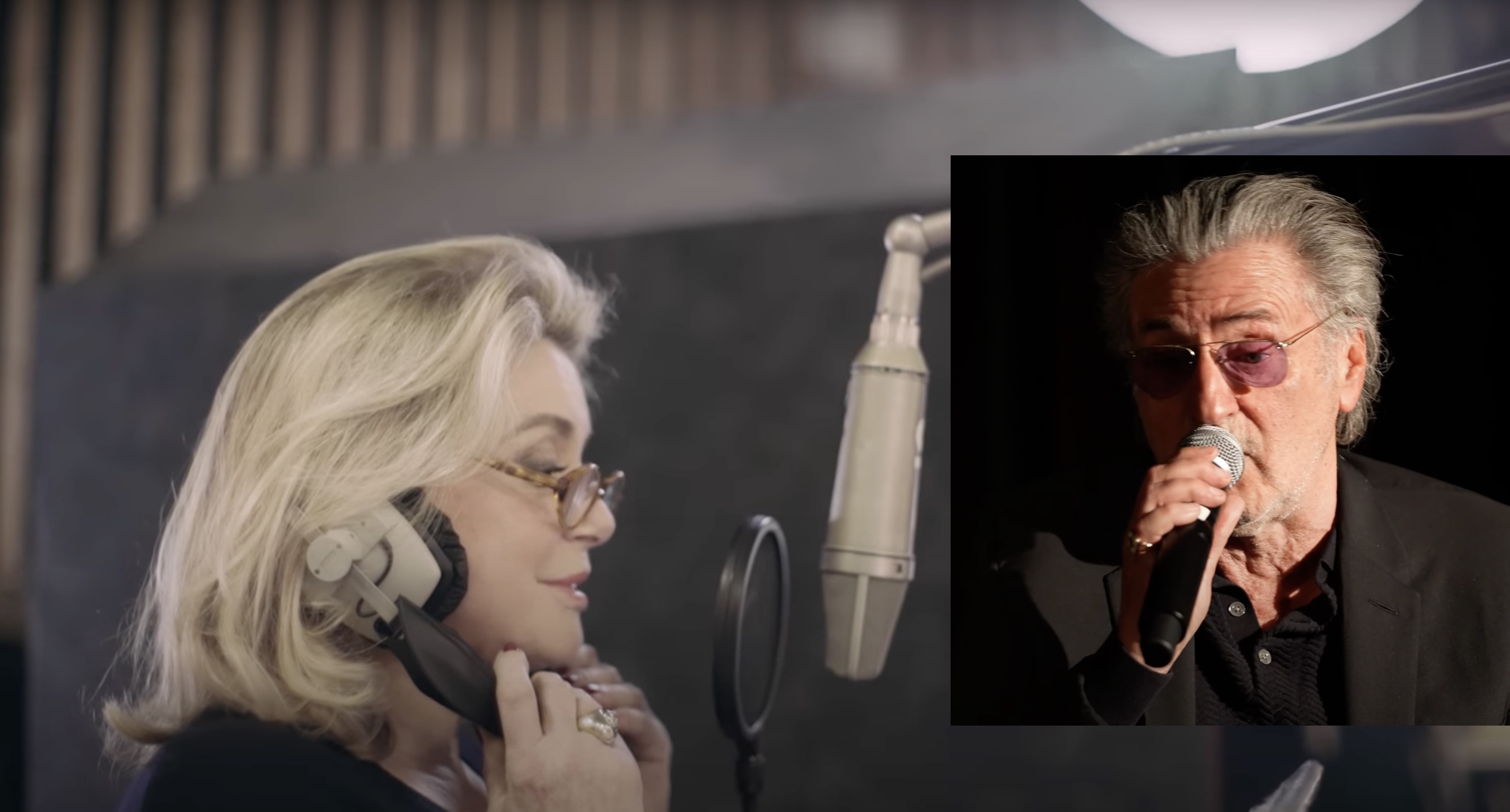 Catherine Deneuve - Daniel Auteuil - acteurs chanteurs -