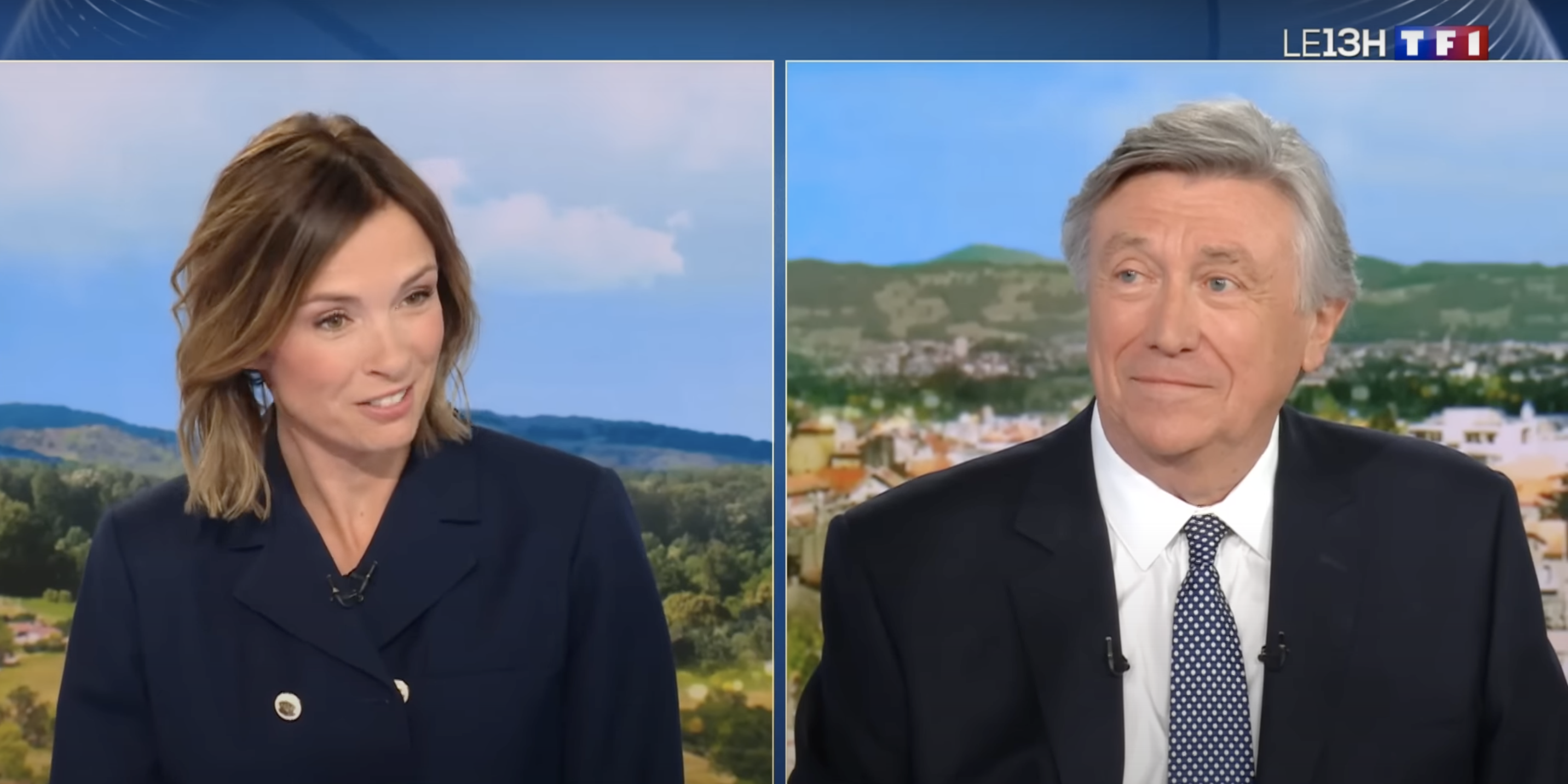 Jacques Legros - Isabelle Ithurburu - JT - 13H - TF1