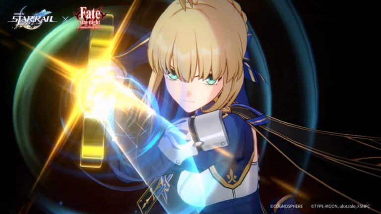 honkai star rail mihoyo hoyoverse rpg jrpg jeu de role free to play tour par tour ios android ps5 jeu video pc fate stay night saber archer