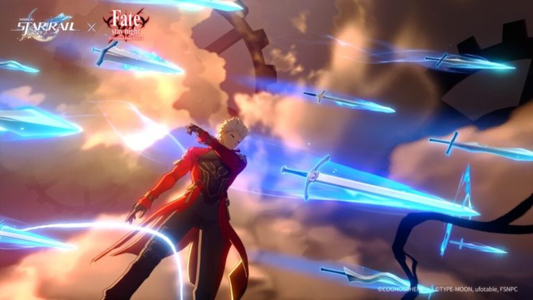 honkai star rail mihoyo hoyoverse rpg jrpg jeu de role free to play tour par tour ios android ps5 jeu video pc fate stay night saber archer
