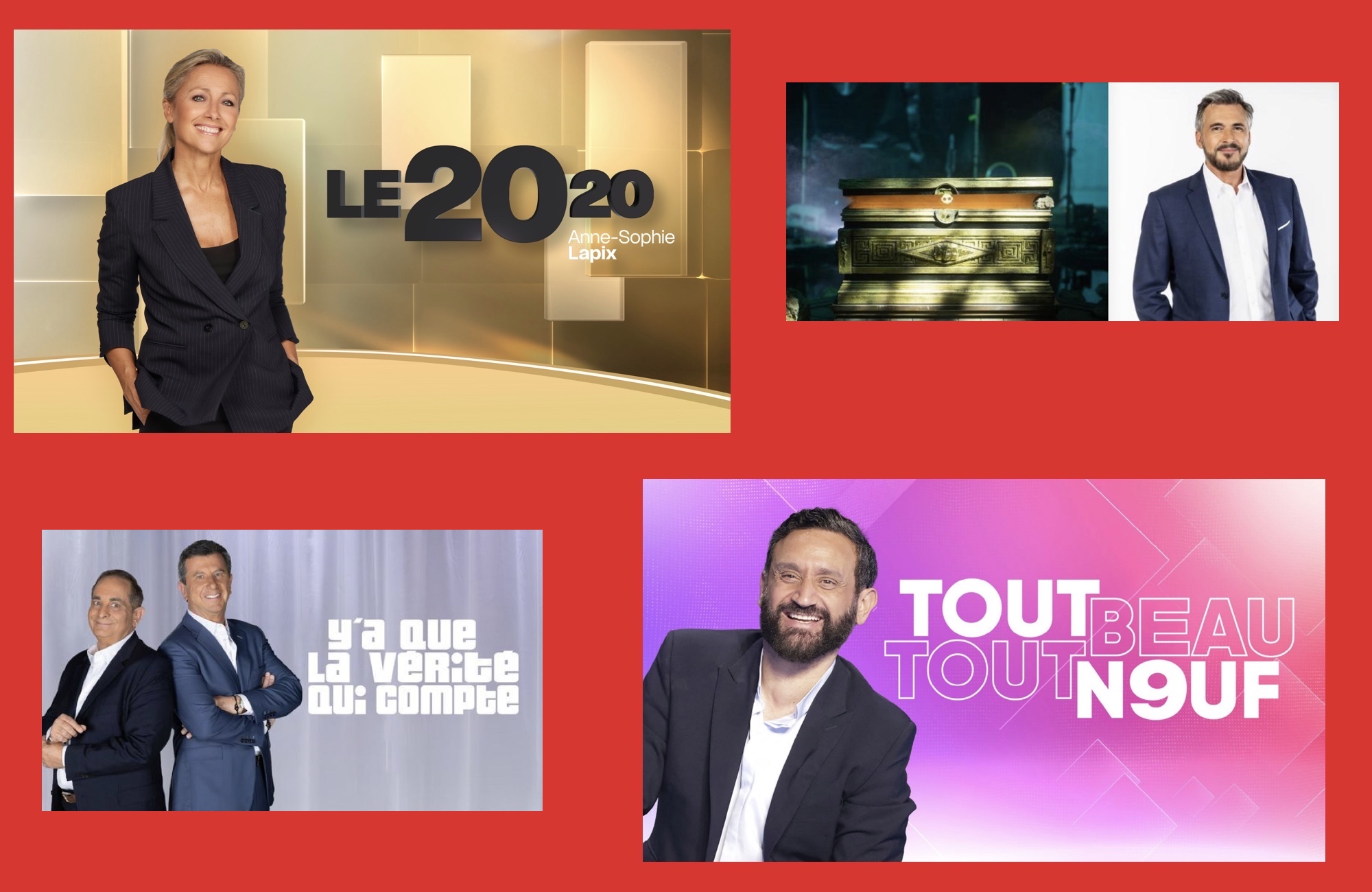 Mercato tv - Groupe M6 - saison 2025 - Anne Sophie Lapix - Olivier Minne - Laurent Fontaine - Pascal Bataille - Cyril Hanouna - M6 - W9 -