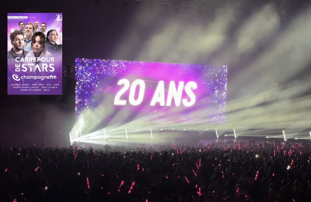 Une 2 Champagne FM - Carrefour de stars - 20 ans - Millésium - Epernay -