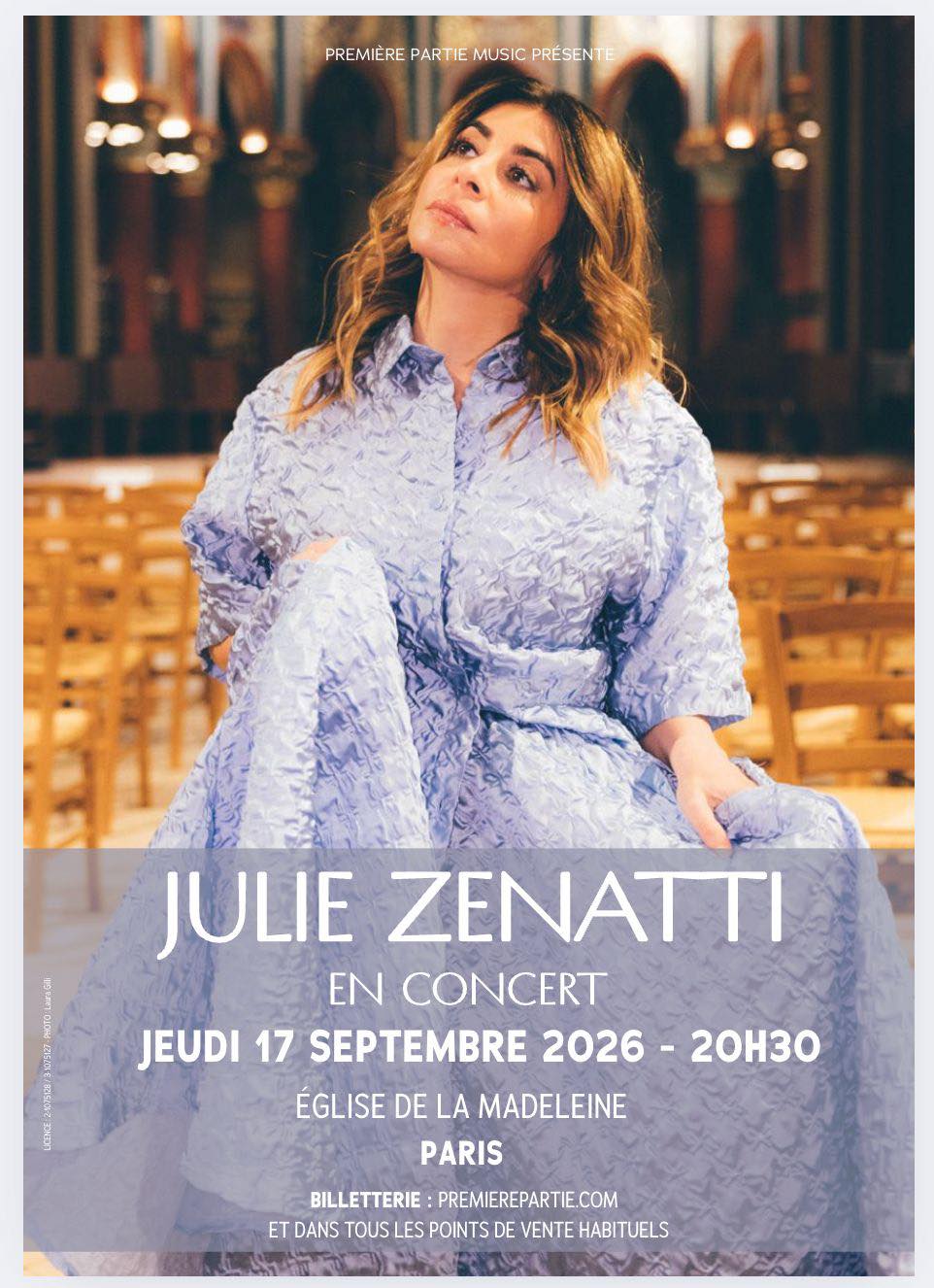 Julie Zenatti - Eglise de la madeleine - concert