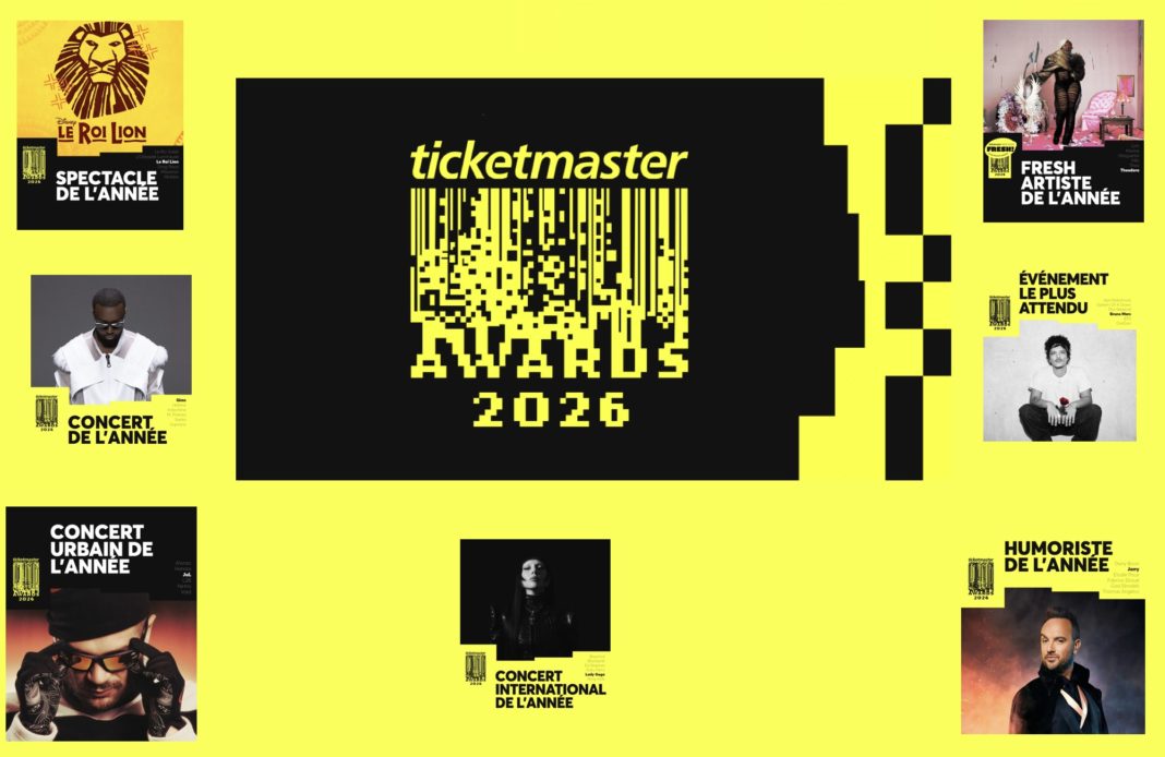 Ticketmaster - Ticketmaster awards 2026 - résultats -