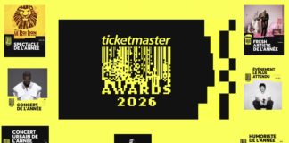 Ticketmaster - Ticketmaster awards 2026 - résultats -