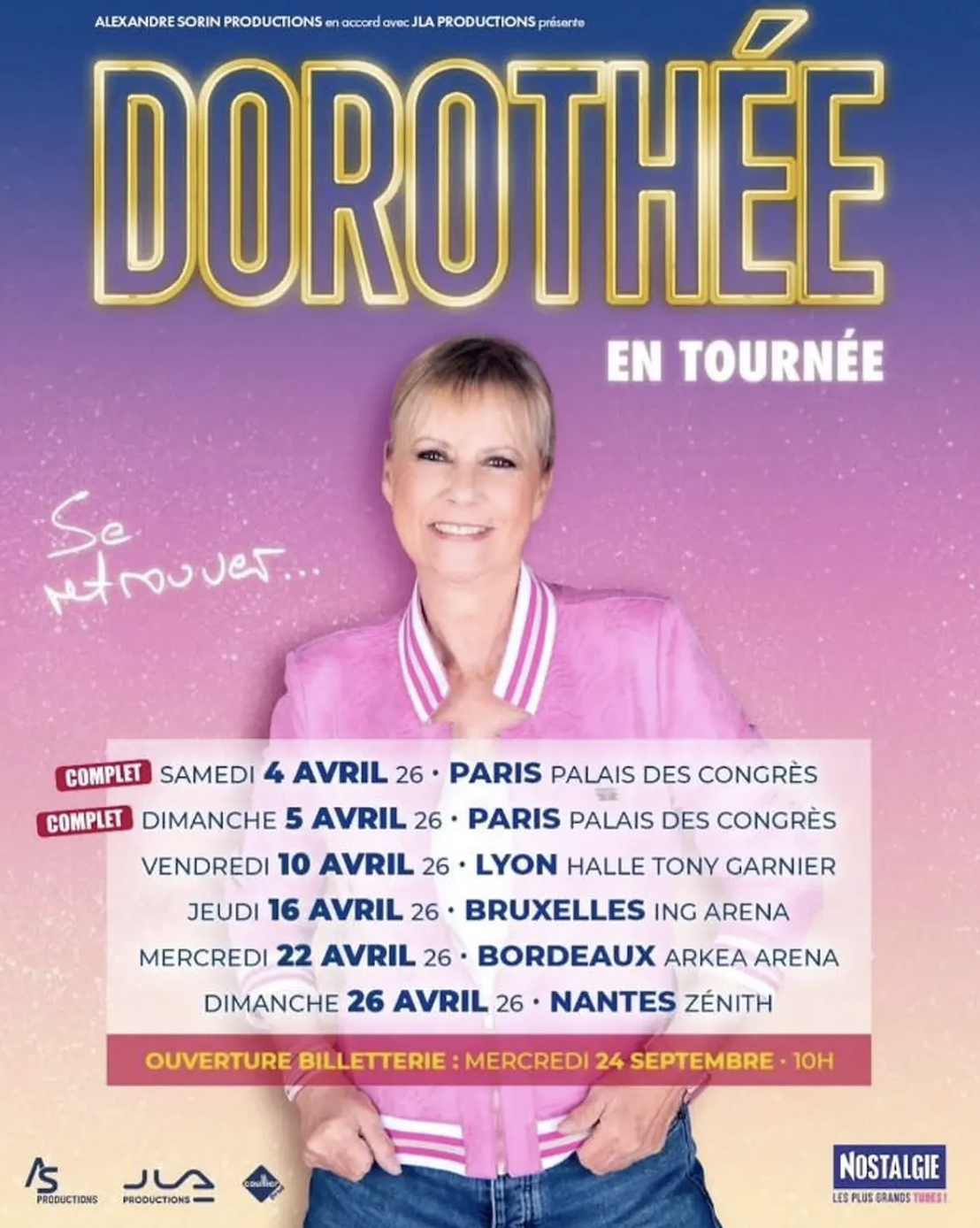Dorothée - tournée - se retrouver
