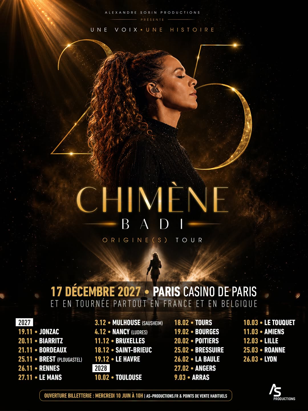 Chimène Badi - 25 ans - Origines Tour
